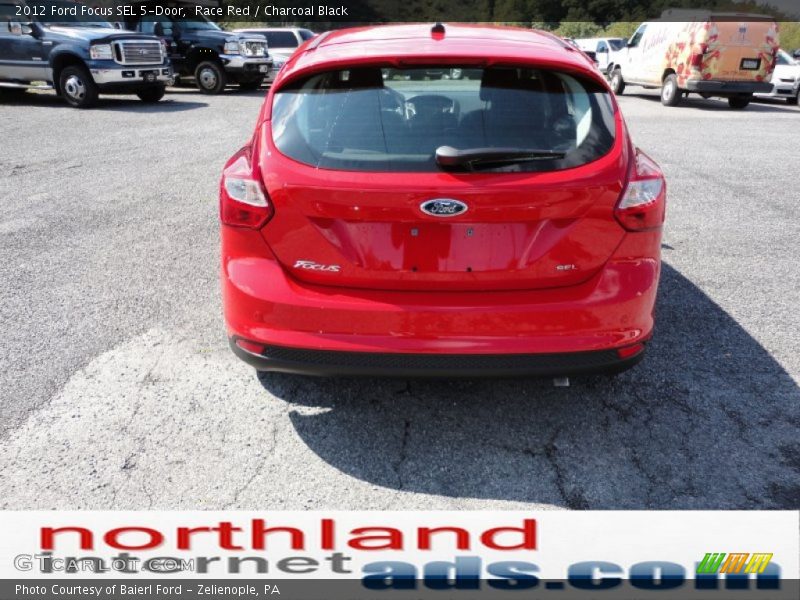 Race Red / Charcoal Black 2012 Ford Focus SEL 5-Door