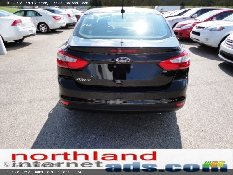 Black / Charcoal Black 2012 Ford Focus S Sedan