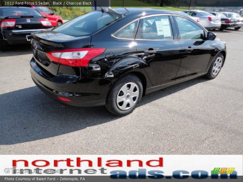 Black / Charcoal Black 2012 Ford Focus S Sedan