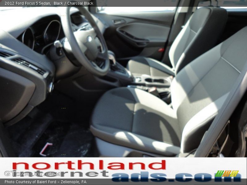 Black / Charcoal Black 2012 Ford Focus S Sedan