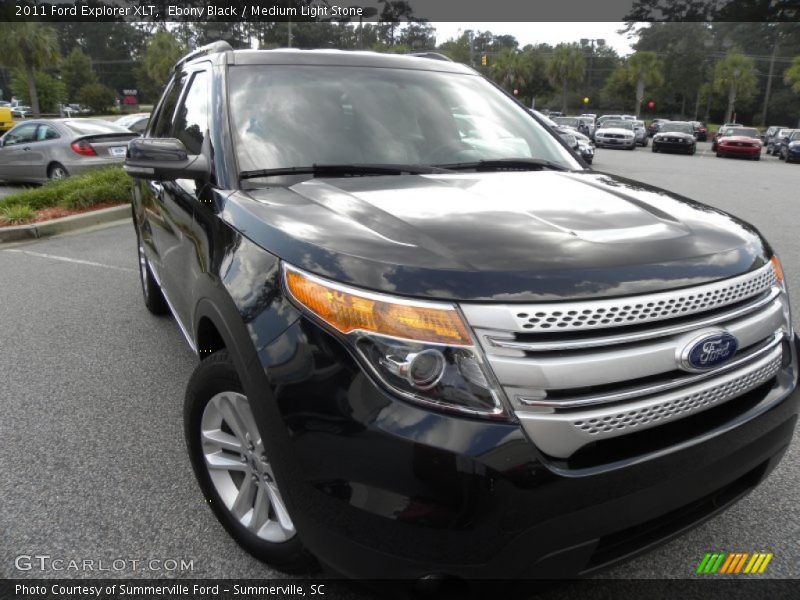 Ebony Black / Medium Light Stone 2011 Ford Explorer XLT