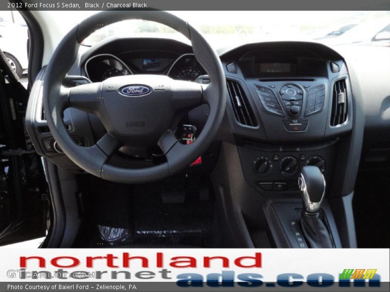 Black / Charcoal Black 2012 Ford Focus S Sedan