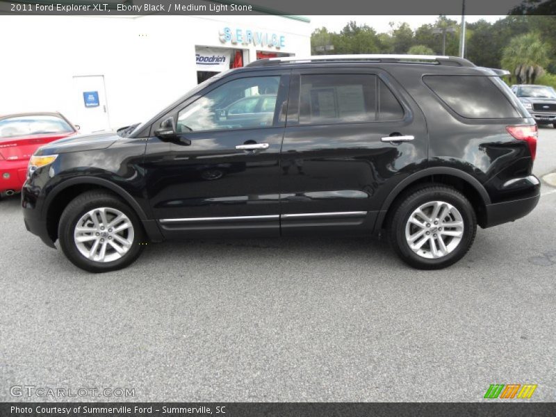 Ebony Black / Medium Light Stone 2011 Ford Explorer XLT