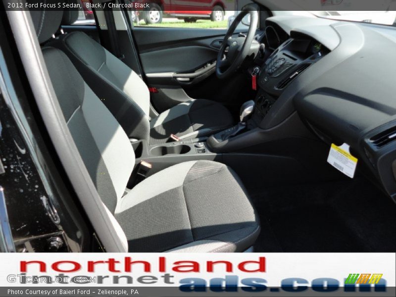 Black / Charcoal Black 2012 Ford Focus S Sedan