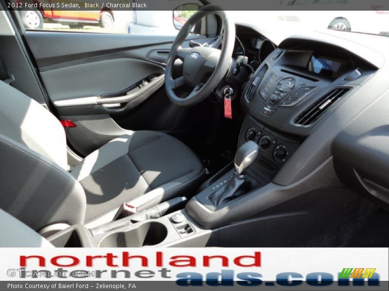 Black / Charcoal Black 2012 Ford Focus S Sedan