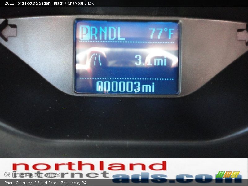 Black / Charcoal Black 2012 Ford Focus S Sedan