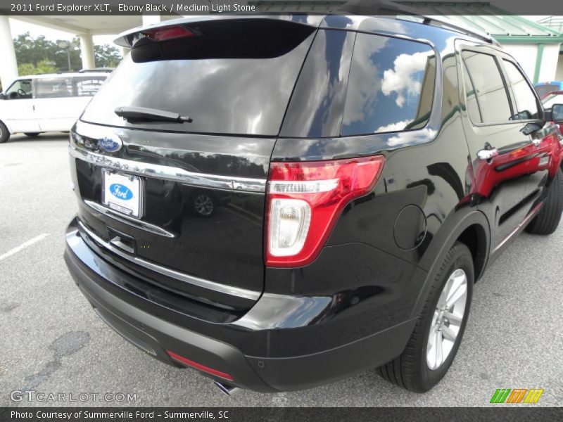 Ebony Black / Medium Light Stone 2011 Ford Explorer XLT