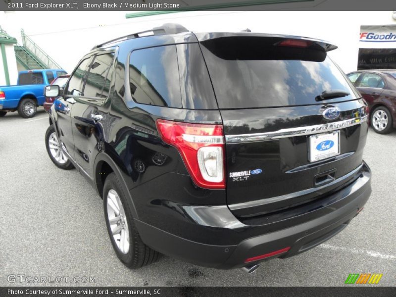 Ebony Black / Medium Light Stone 2011 Ford Explorer XLT
