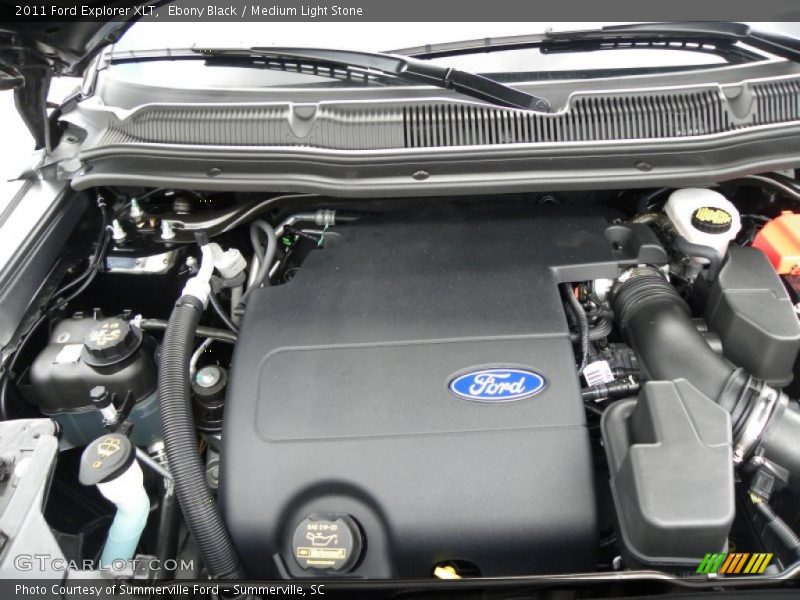 Ebony Black / Medium Light Stone 2011 Ford Explorer XLT