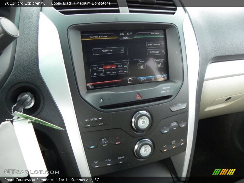 Ebony Black / Medium Light Stone 2011 Ford Explorer XLT