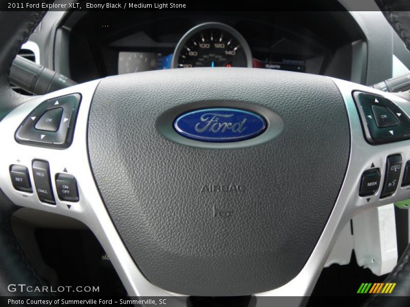 Ebony Black / Medium Light Stone 2011 Ford Explorer XLT