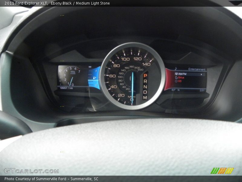 Ebony Black / Medium Light Stone 2011 Ford Explorer XLT