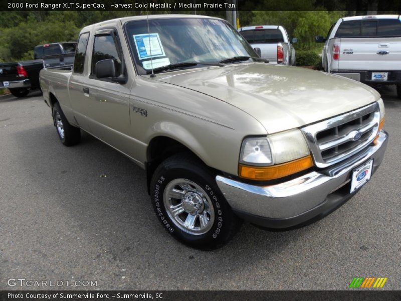 Harvest Gold Metallic / Medium Prairie Tan 2000 Ford Ranger XLT SuperCab