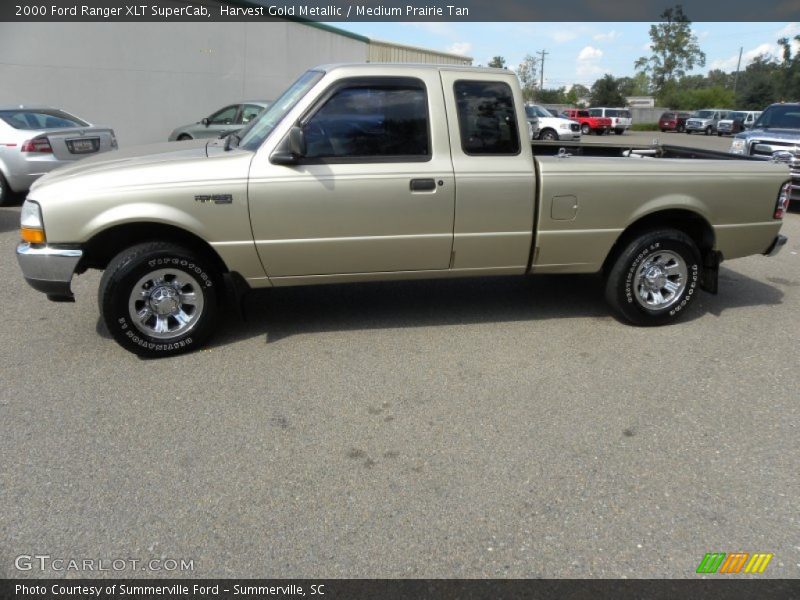 Harvest Gold Metallic / Medium Prairie Tan 2000 Ford Ranger XLT SuperCab