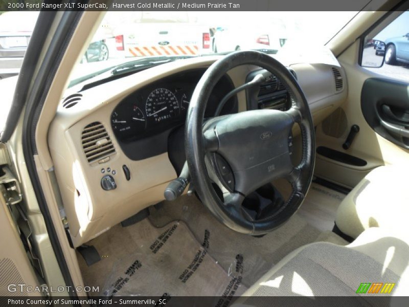 Harvest Gold Metallic / Medium Prairie Tan 2000 Ford Ranger XLT SuperCab