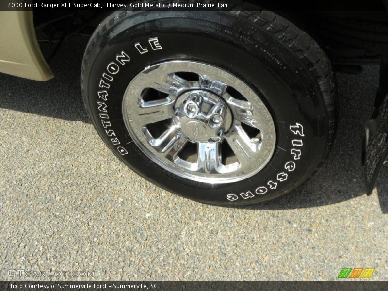 Harvest Gold Metallic / Medium Prairie Tan 2000 Ford Ranger XLT SuperCab