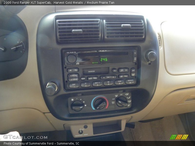 Harvest Gold Metallic / Medium Prairie Tan 2000 Ford Ranger XLT SuperCab