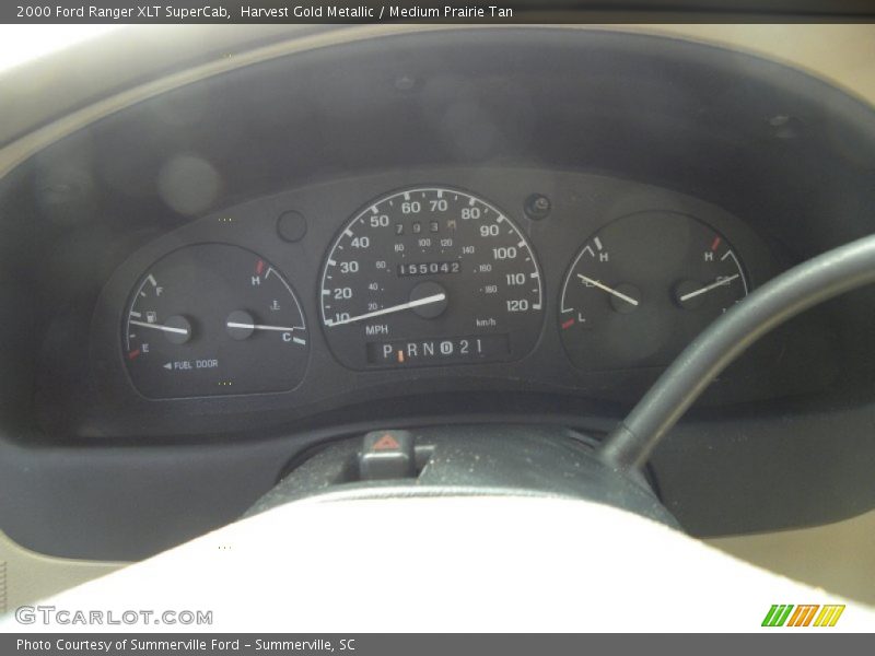 Harvest Gold Metallic / Medium Prairie Tan 2000 Ford Ranger XLT SuperCab