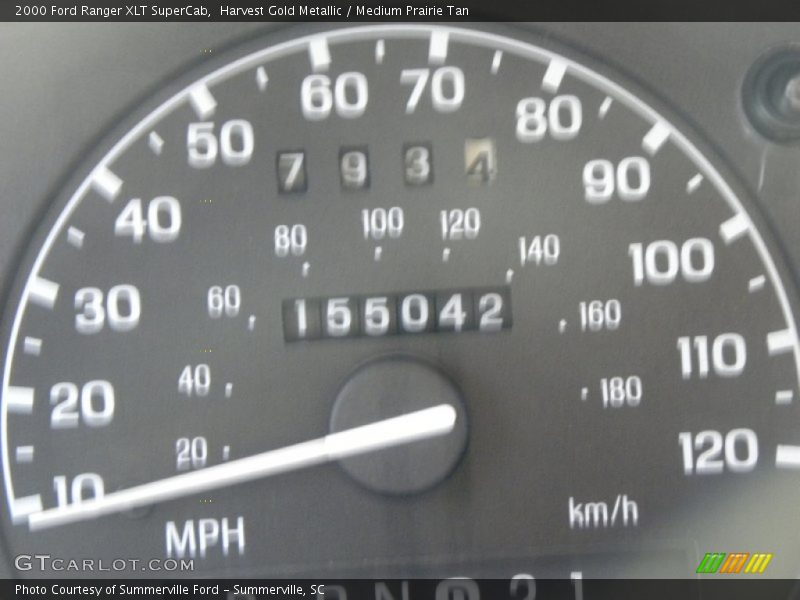 Harvest Gold Metallic / Medium Prairie Tan 2000 Ford Ranger XLT SuperCab