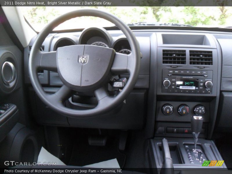 Bright Silver Metallic / Dark Slate Gray 2011 Dodge Nitro Heat