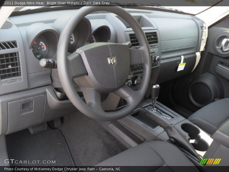 Bright Silver Metallic / Dark Slate Gray 2011 Dodge Nitro Heat