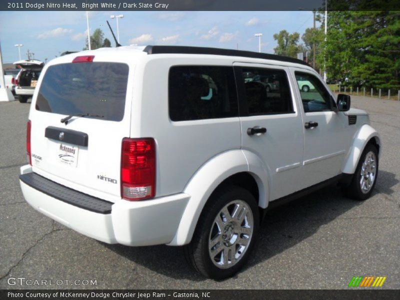 Bright White / Dark Slate Gray 2011 Dodge Nitro Heat