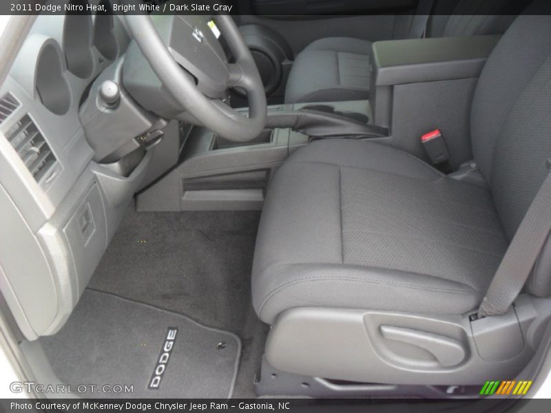 Bright White / Dark Slate Gray 2011 Dodge Nitro Heat