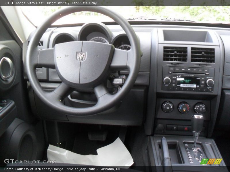 Bright White / Dark Slate Gray 2011 Dodge Nitro Heat