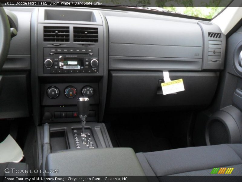 Bright White / Dark Slate Gray 2011 Dodge Nitro Heat