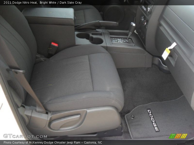 Bright White / Dark Slate Gray 2011 Dodge Nitro Heat