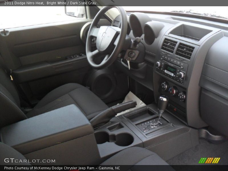 Bright White / Dark Slate Gray 2011 Dodge Nitro Heat