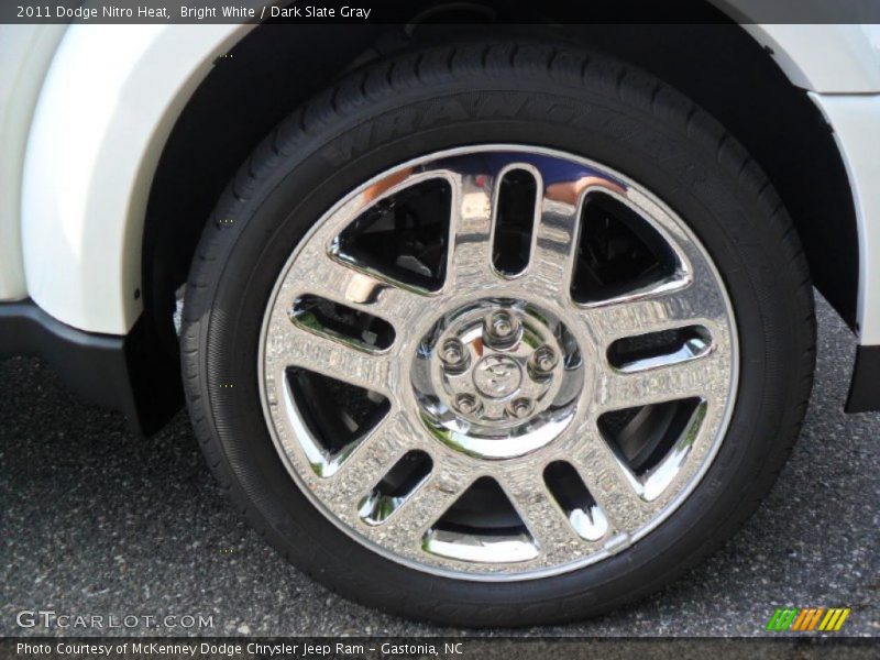 Bright White / Dark Slate Gray 2011 Dodge Nitro Heat