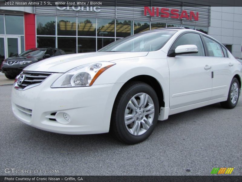 Winter Frost White / Blonde 2012 Nissan Altima 2.5 SL