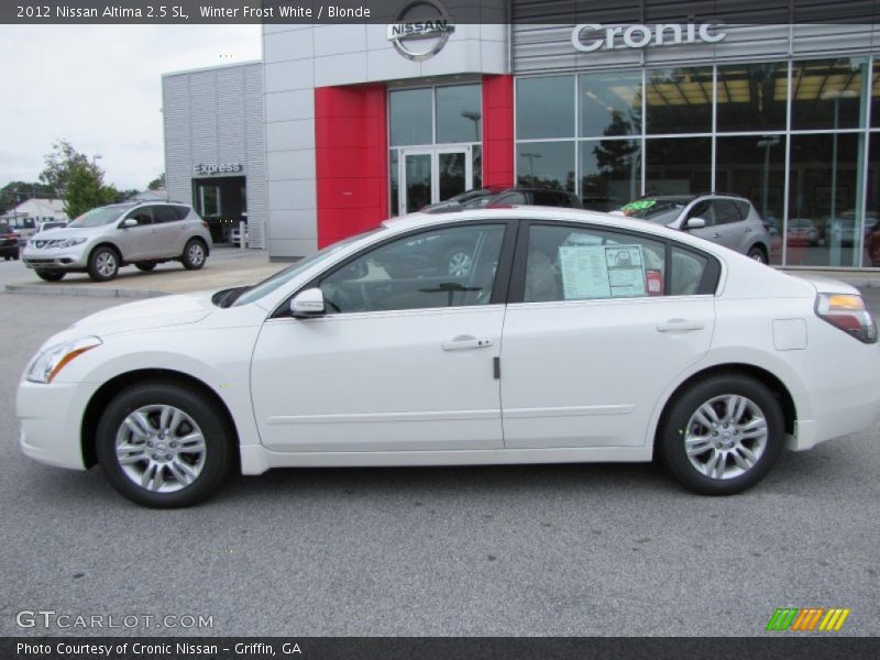 Winter Frost White / Blonde 2012 Nissan Altima 2.5 SL