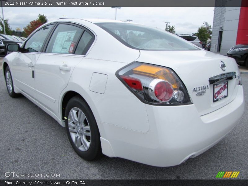 Winter Frost White / Blonde 2012 Nissan Altima 2.5 SL