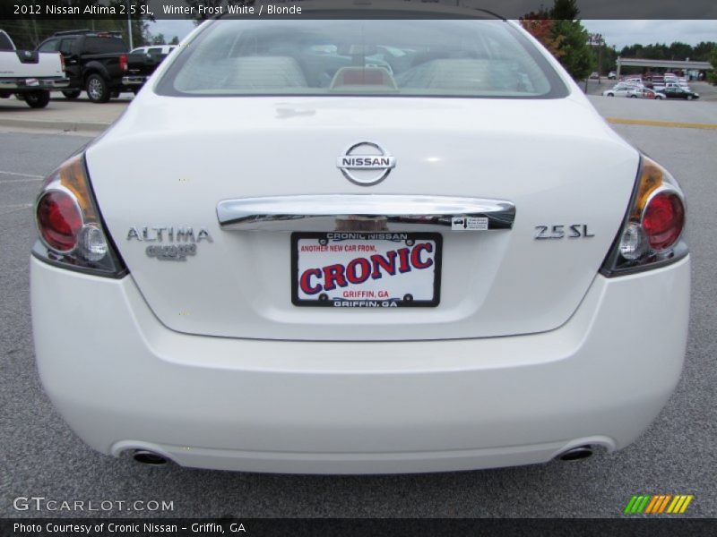 Winter Frost White / Blonde 2012 Nissan Altima 2.5 SL