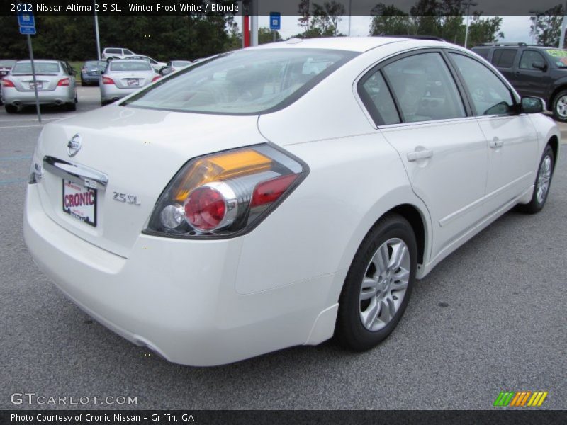Winter Frost White / Blonde 2012 Nissan Altima 2.5 SL