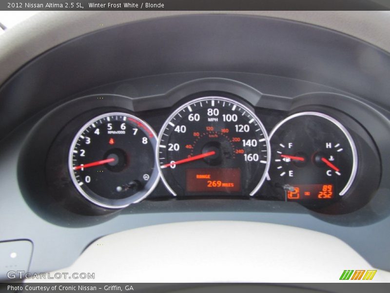 Winter Frost White / Blonde 2012 Nissan Altima 2.5 SL