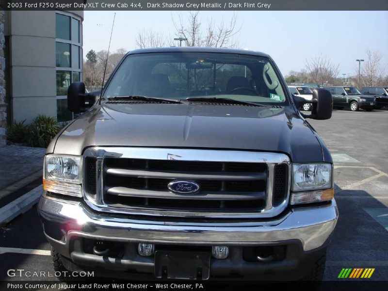 Dark Shadow Grey Metallic / Dark Flint Grey 2003 Ford F250 Super Duty XLT Crew Cab 4x4