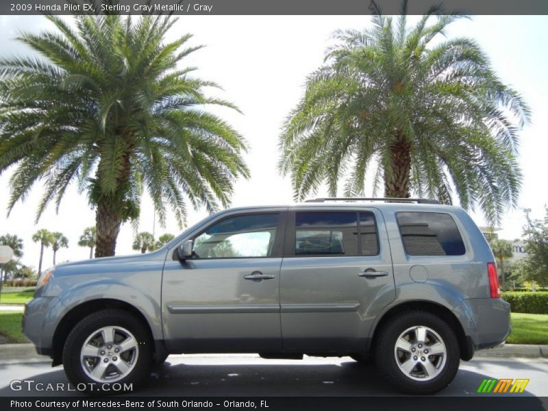 Sterling Gray Metallic / Gray 2009 Honda Pilot EX