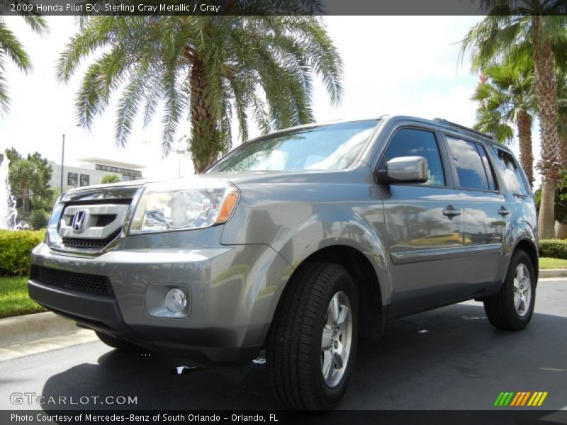 Sterling Gray Metallic / Gray 2009 Honda Pilot EX
