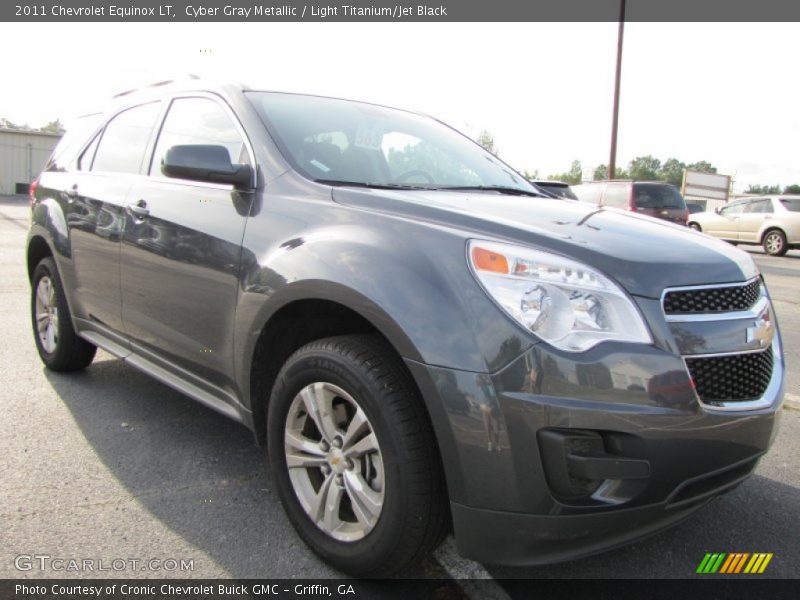 Cyber Gray Metallic / Light Titanium/Jet Black 2011 Chevrolet Equinox LT