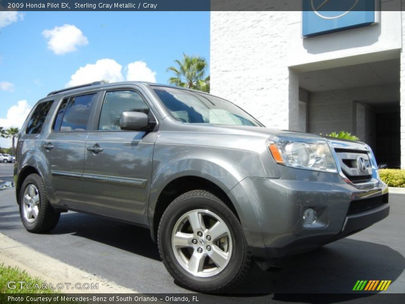 Sterling Gray Metallic / Gray 2009 Honda Pilot EX
