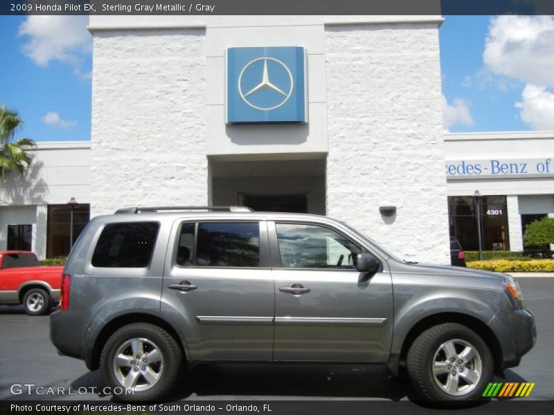 Sterling Gray Metallic / Gray 2009 Honda Pilot EX