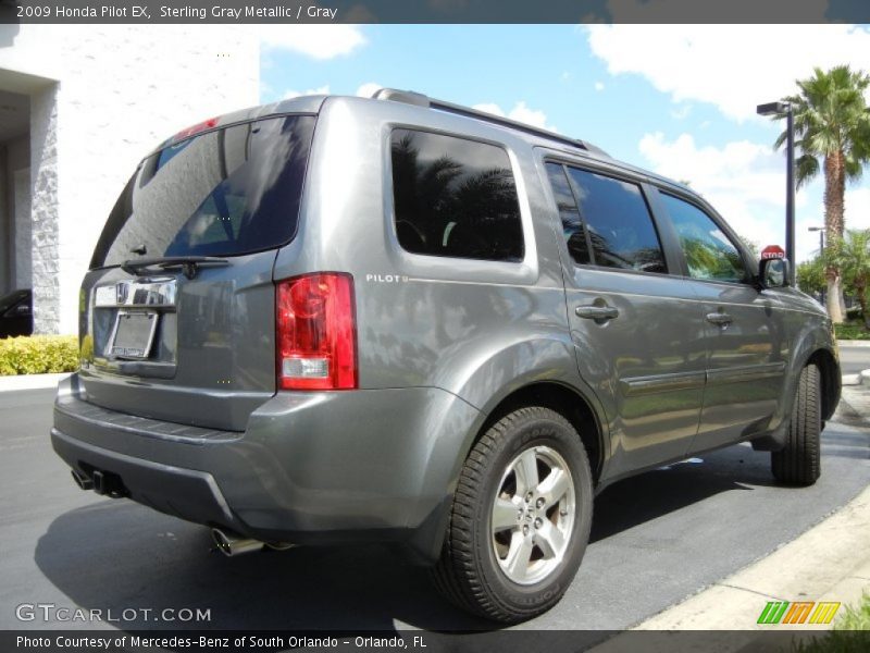 Sterling Gray Metallic / Gray 2009 Honda Pilot EX