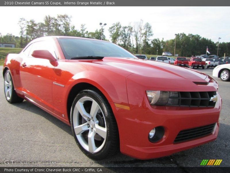 Inferno Orange Metallic / Black 2010 Chevrolet Camaro SS Coupe