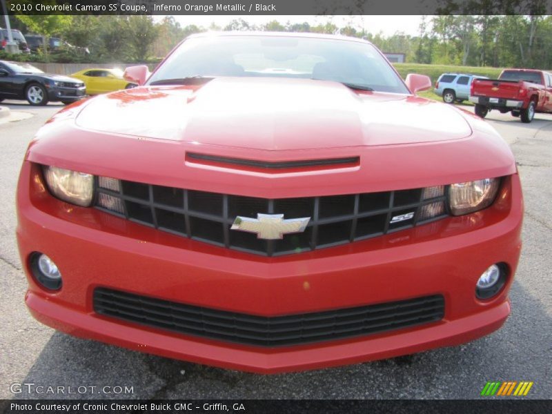 Inferno Orange Metallic / Black 2010 Chevrolet Camaro SS Coupe