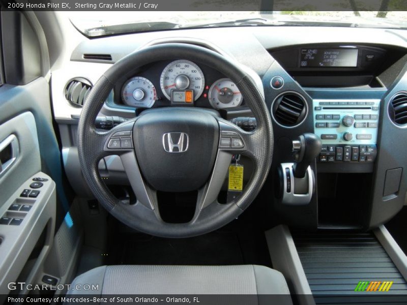 Sterling Gray Metallic / Gray 2009 Honda Pilot EX