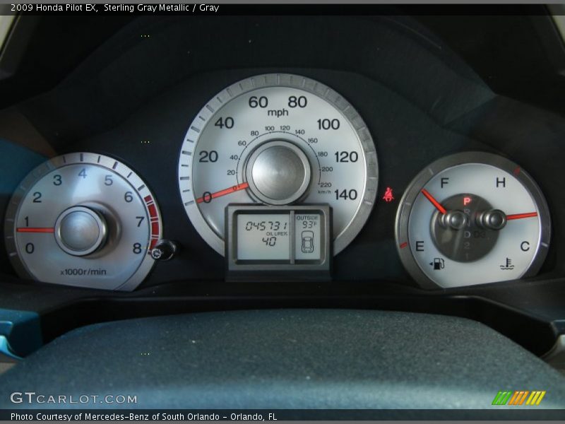 Sterling Gray Metallic / Gray 2009 Honda Pilot EX