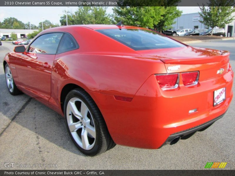 Inferno Orange Metallic / Black 2010 Chevrolet Camaro SS Coupe